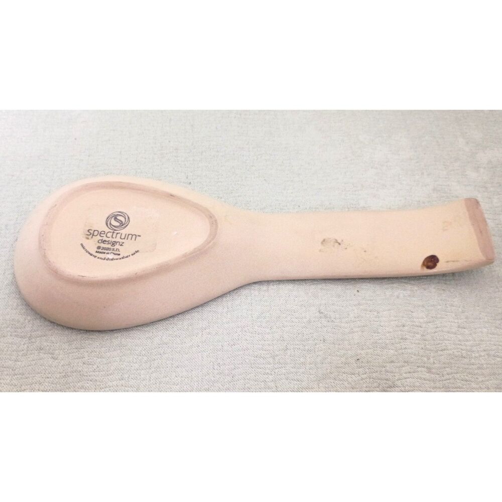 Spectrum Designz Spring Garden Model Lavender Floral Design Ceramic Spoon Rest - Picture 4 of 5